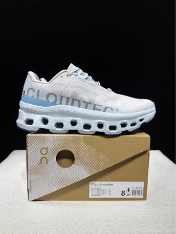 On Cloudmonster 화이트/블루 25cm