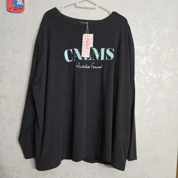 nonnon CALMS 긴팔 T셔츠 5L 다크 그레이 [탱크탑 포함]