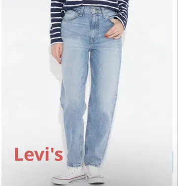 Levi's/리바이스 80S 맘 청바지 미디엄 인디고