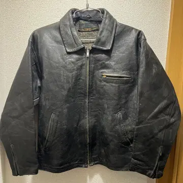 블랙 가죽 자켓 50년대 레어 made in japan 특대형 택