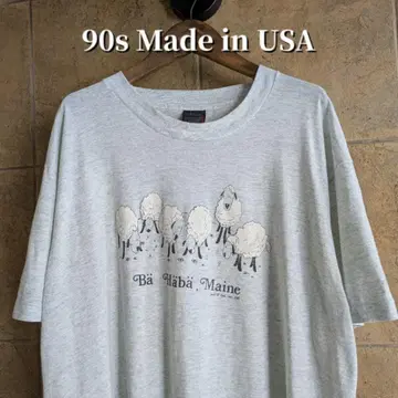 90년대 USA 제작 양 울음소리 애니멀 티셔츠