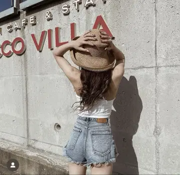완판템! 인기! moussy 프린지 데님 숏팬츠 사이즈 2