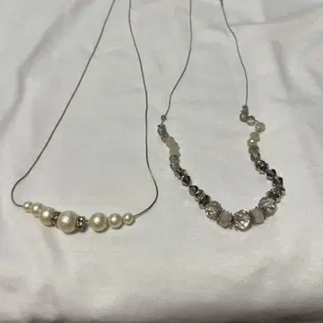 펄과 실버 캐주얼 목걸이