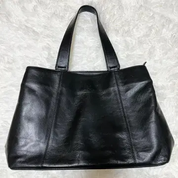 [새상품급] Kitamura 키타무라 토트백 가죽 K로고 블랙