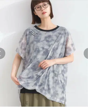 IRIEY 아이리 시어 뉴앙스 레이어드 프렌치 T셔츠