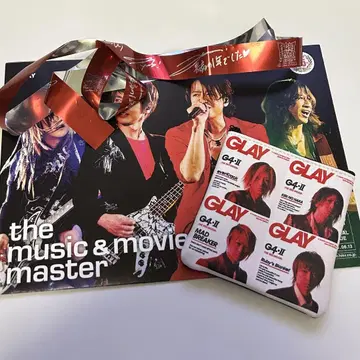 GLAY EXPO 파우치 & 책자 & 은색 테이프 세트