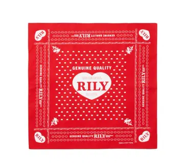 RILY 하트 로고 반다나
