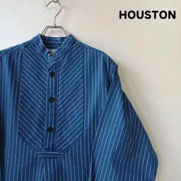 HOUSTON 워크 셔츠 피셔맨 셔츠 워바시 스트라이프