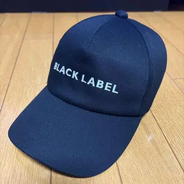 BLACK LABEL 블랙 컬러 캡