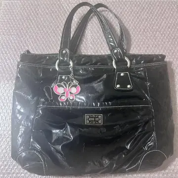ANNA SUI 안나수이 토트백 숄더백 에나멜 블랙