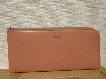 kissora 키소라 장지갑 연어 핑크