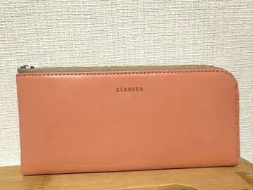 kissora 키소라 장지갑 살몬 핑크