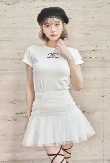 택 포함 새상품 Darich 다리치 자수 로고 T셔츠