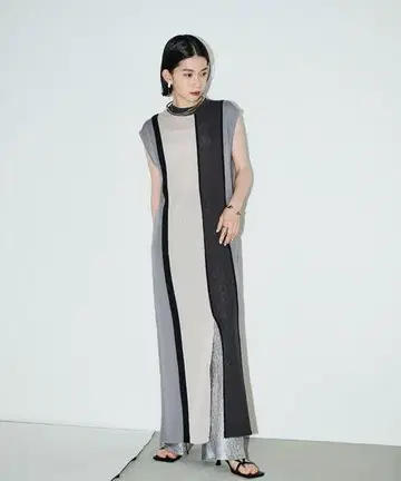 AIC 시어 니트 롱 원피스 택 포함 미사용 새상품