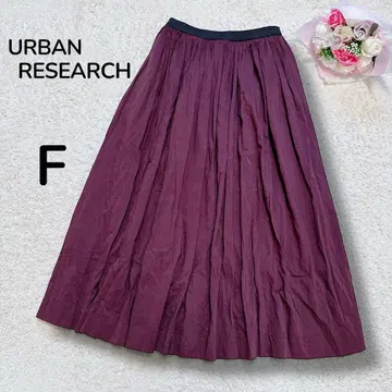 [ 어반 리서치 URBAN RESEARCH ] 개더 롱 스커트 보르도