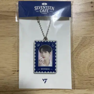 SEVENTEEN CAFE in 서울 WONWOO 우표형 키링 원우