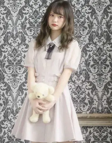 볼륨 슬리브 레이스 원피스 ROJITA