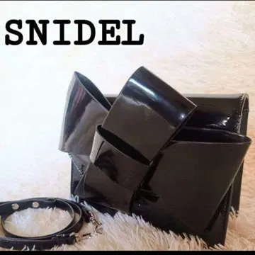 [새상품급] snidel 리본 디자인 숄더백 클러치백