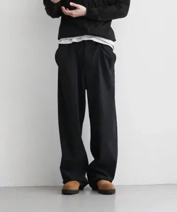 order loose gabardine pants black kaiko