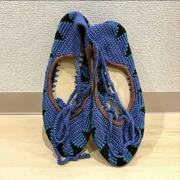 KASHURA 카슈라 레이스업 밸리 슈즈 플럼블루
