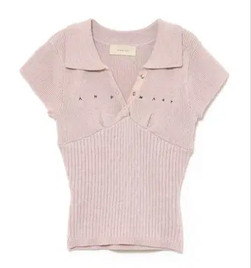당일 발송 핑크 Lindsay logo tops andmary
