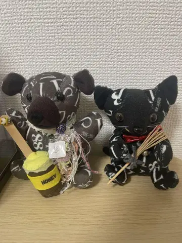 아무로 나미에 곰 고양이 봉제 인형 2세트