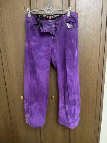 Wrangler 리메이크 청바지 보라색