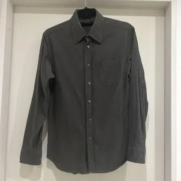 BLACK LABEL 다크 그레이 긴팔 셔츠
