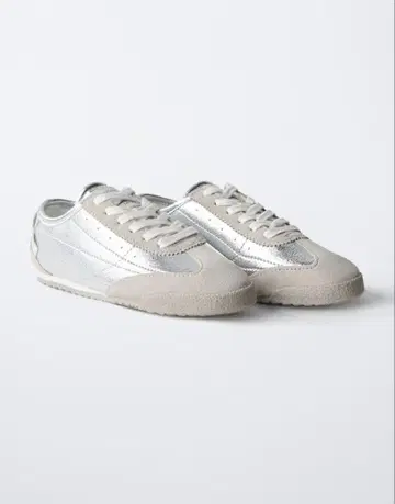 ZARA 메탈릭 스니커즈 39 사이즈