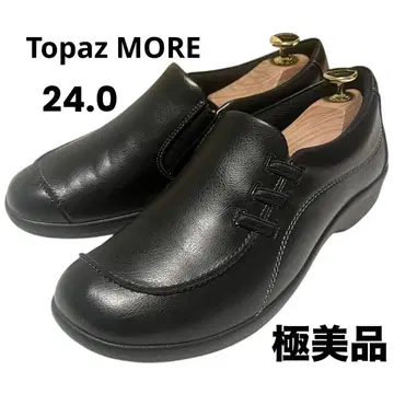 [ 거의 새 상품 ] Topaz MORE 컴포트 슈즈 가죽 블랙