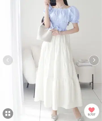 mily bilet 멀티 WAY 도킹 티어드 원피스