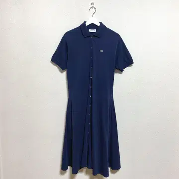[ LACOSTE ] 라코스테 (34) 폴로 셔츠 원피스 반팔 네이비