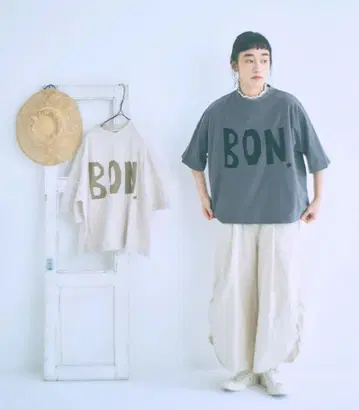 tumugu 츠무구 라피 천축 프린트 T셔츠 (BON.)