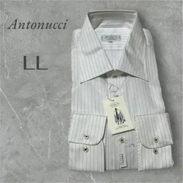 택 포함 새상품 [안토누치] Antonucci LL 스트라이프 와이셔츠