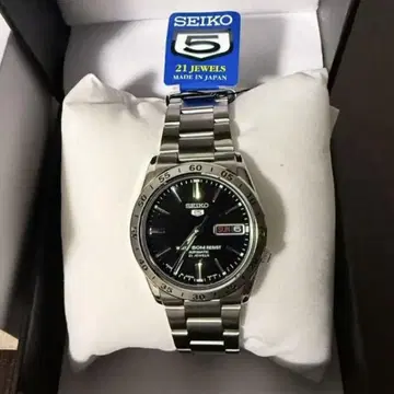 SNKE01J1 세이코 파이브 오토매틱 블랙 남성용 손목시계 새상품