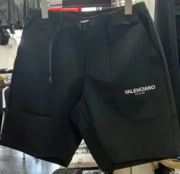 VALENCIANO 숏팬츠 발렌시어노 나일론 블랙