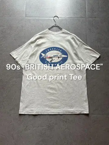 90s BRITISH AEROSPACE 기업 티셔츠 비행기 싱글 스티치