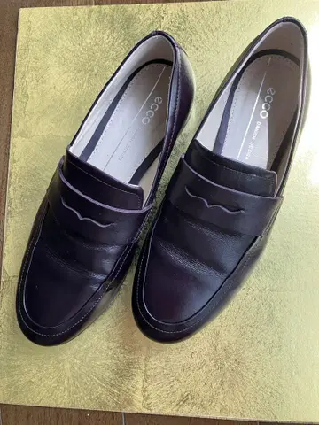 ECCO 에코 로퍼 다크 브라운 가죽 22cm