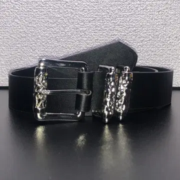 벨트 블랙 전체 길이 100cm 폭 3.4cm 조각 장식 Pu