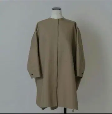 새상품 lohen 로헨 하이 카운트 더블 크로스 보섬 셔츠 베이지