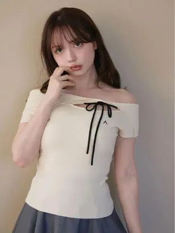 andmary Amari ribbon tops