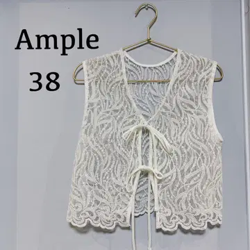 [새상품급] 야마다야 Ample 자수 레이스 가디건 볼레로 38