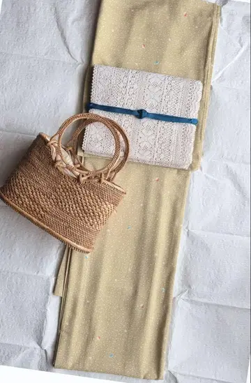 워셔블 기모노 여름 기모노 코몬 금박 흩뿌림