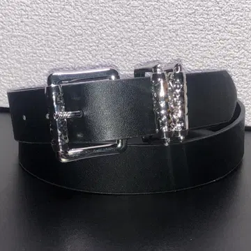벨트 블랙 전체 길이 100cm 폭 3.4cm 조각 장식 Pu