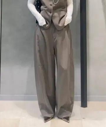 JEANASIS 배럴 레그 트윌 팬츠