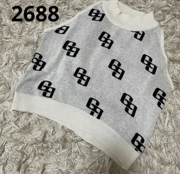 2688 GYDA GG PATTERN 아메슬리 니트 상의