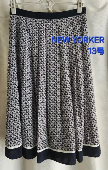 미사용 레벨 NEWYORKER 멋진 스커트 플리츠