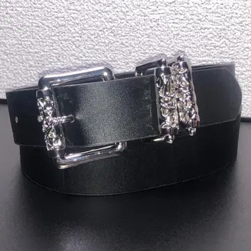 벨트 블랙 전체 길이 100cm 폭 3.4cm 조각 장식 Pu