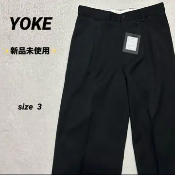 [미사용 새상품] YOKE 슬랙스 3 블랙