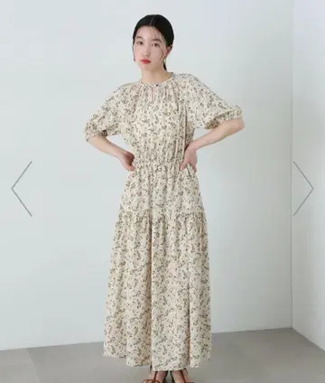 n.natural beauty basic 미니 꽃무늬 원피스